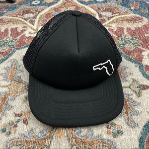 Lenox James Black Trucker Snap Back Florida Hat Toddler Kids OS